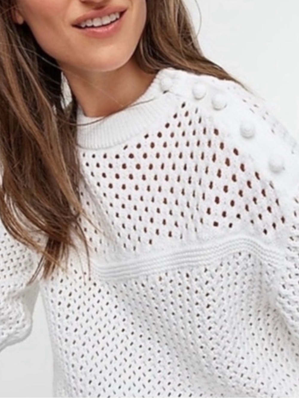 J.Crew Women's Open-Knit Short Sleeve Sweater